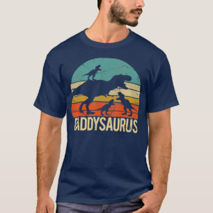 Daddysaurus rex 3 killars pappa dinosaur t shirt