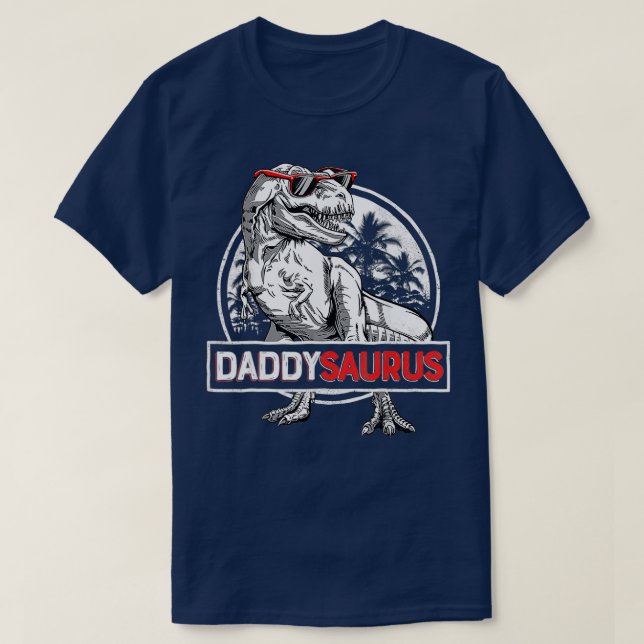 Daddysaurus Rex Dinosaur Pappa Saurus Family Matc T Shirt (Design framsida)