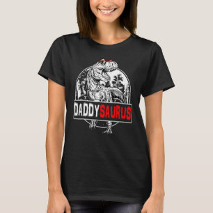 Daddysaurus Rex Dinosaur Pappa Saurus Family T Shirt