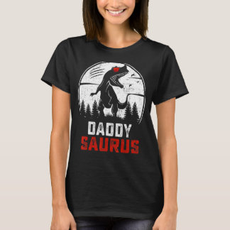 Daddysaurus rex Dinosaur PappaSaurus Family Match T Shirt