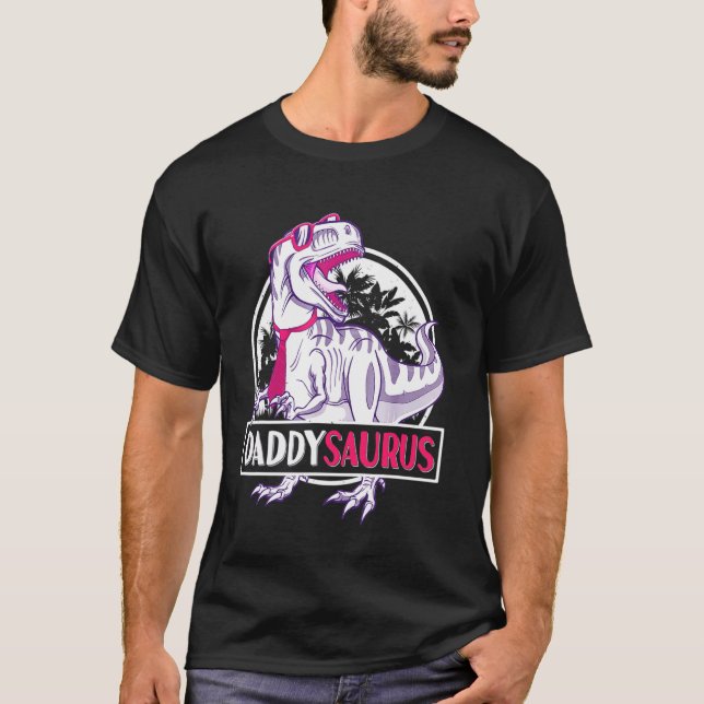 Daddysaurus Rex Tröja Hipster (Framsida)