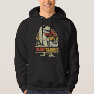 Daddysaurus Shirt Fars dag Gift T-Rex Pappa Dinos Hoodie