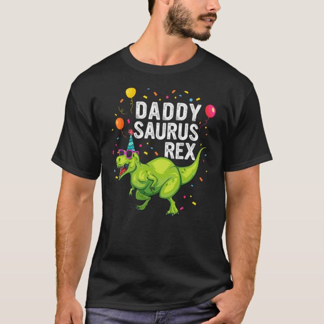 Daddysaurus T Rex Dinosaur Daddy Family Matching N T Shirt (Framsida)