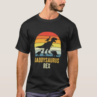 Daddysaurus T Rex Dinosaur Daddy Saurus Family Mat Shirt
