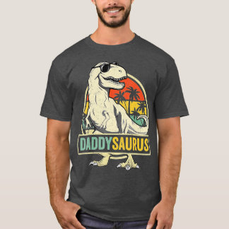 Daddysaurus T Rex Dinosaur pappa Saurus Family Mat Shirt