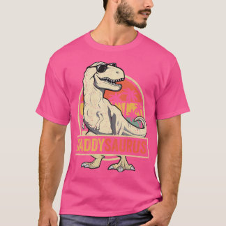 Daddysaurus T Rex Dinosaur pappa Saurus Family Mat Shirt