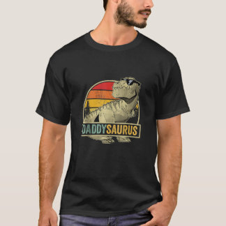 Daddysaurus T Rex Dinosaur PappaSaurus Birthday Fa Shirt