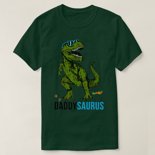 Daddysaurus T rex Pappa Saurus-Pappa Fars dag Gi Shirt (Design framsida)