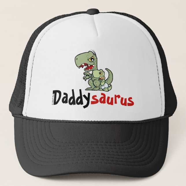 Daddysaurus T-Rex Pojke Pappor Keps (Framsida)