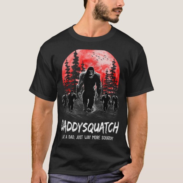 Daddysquatch Like A Dad Just Way More Two Boy T Shirt (Framsida)