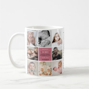 "Daddyy & Me" Fars dag 1:a Photo Collage mugg
