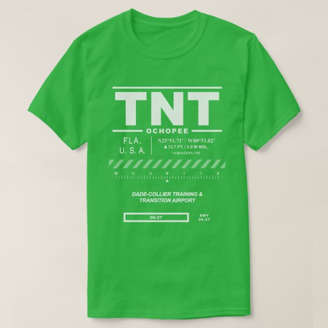 Dade Collier Training and Transition Airport TNT T Shirt (Design framsida)