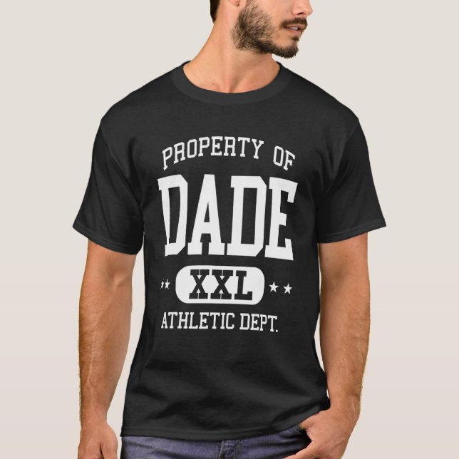 Dade Retro Athletic Egendom Dept T Shirt (Framsida)