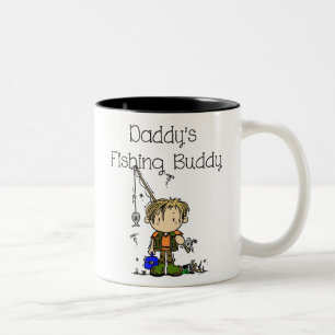 DADFISHINGBUDDY.png Två-Tonad Mugg