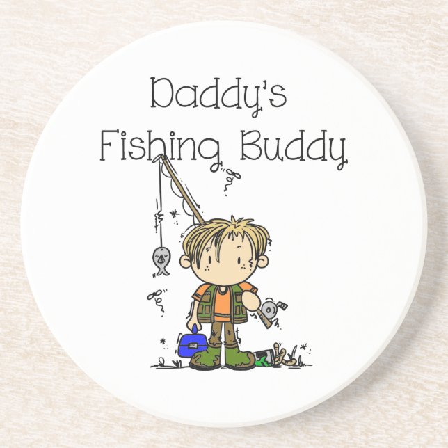 DADFISHINGBUDDY.png Underlägg Sandsten (Framsidan)