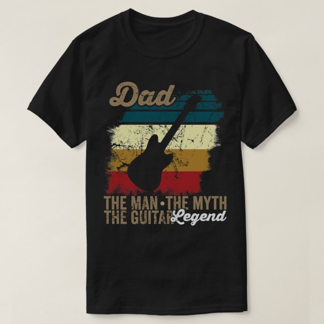 Dadhe manhe mythhe guitar LEGEND_475 T Shirt (Design framsida)