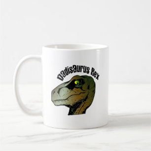 Dadisaurus Rex: Dubbla tryckt kaffe Mugg