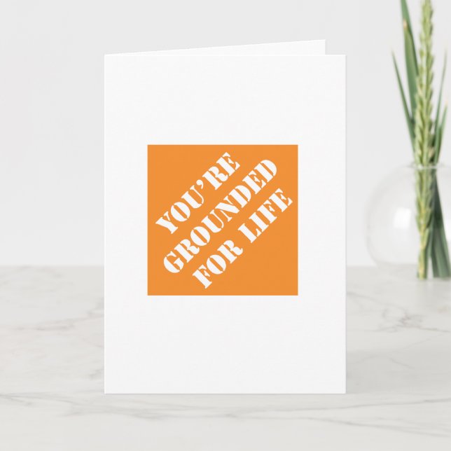 Dadisms du är jordad för livet helgkort (Framsida)