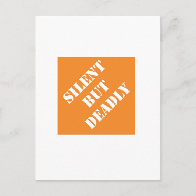 Dadisms Silent men dödlig Vykort (Framsida)