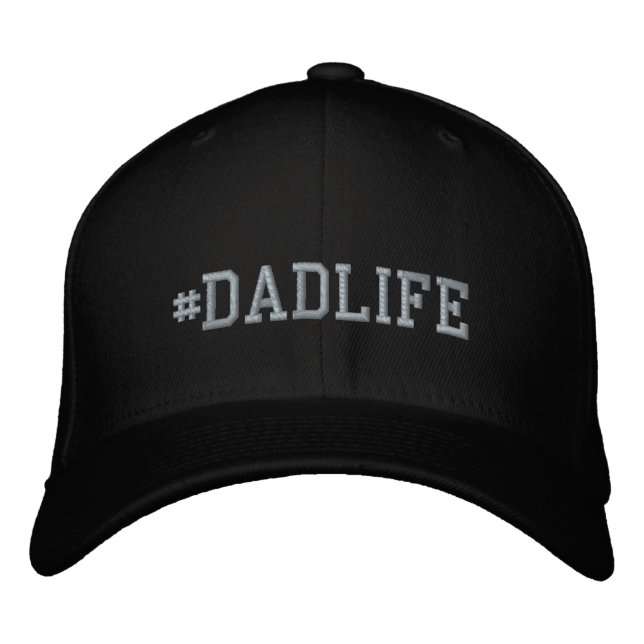 DadLife Broderad Basic Flexfit Ullmössa Keps (Framsida)