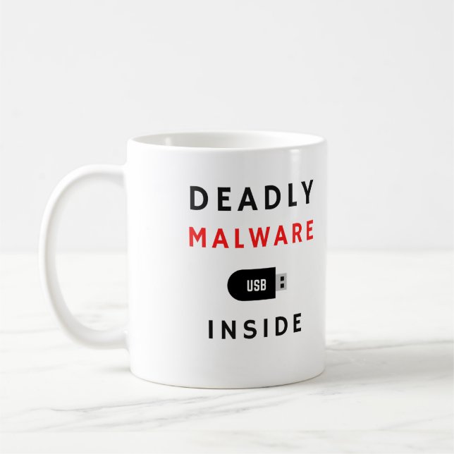 Dadly Malware Cybersecurity - säkerhetsofferter Kaffemugg (Vänster)