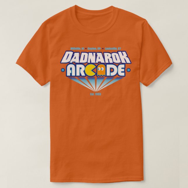 Dadnarok Arcade B T Shirt (Design framsida)