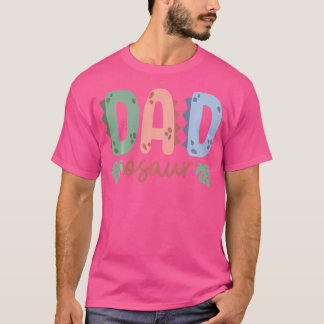 Dadosaur pappa Saurus Birthday Dinosaur Family Mat T Shirt