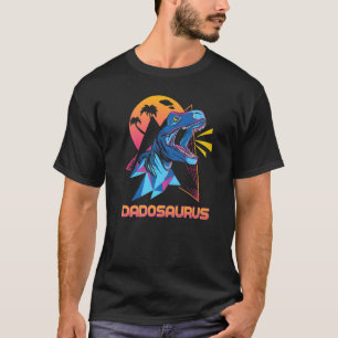 Dadosaurus Fars dag 2022 Pappa pappa Trex Dinosa T Shirt