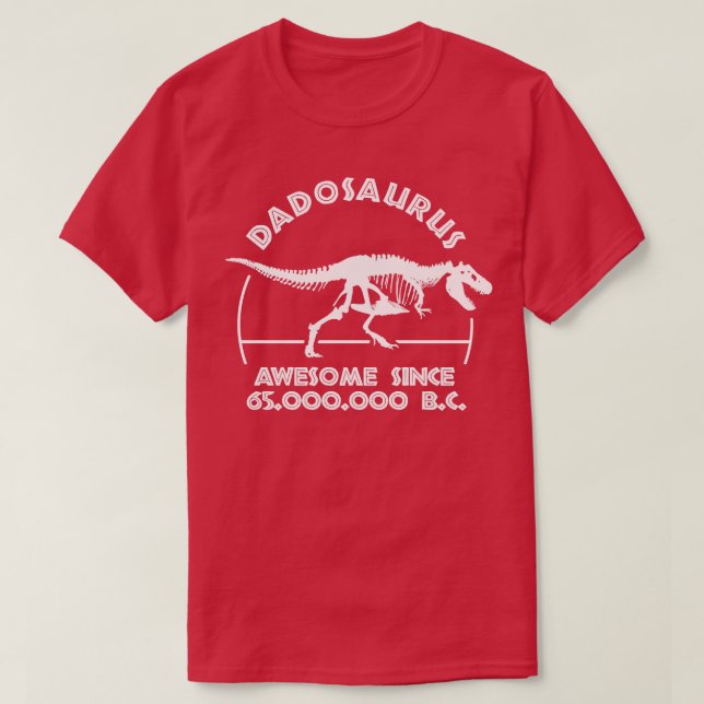 Dadosaurus Pappa Birthday T Shirt (Design framsida)