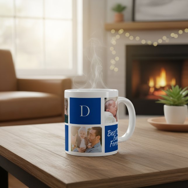 Dad's Collage photo, Capturing Precious Moment Jumbo Mugg (Skapare uppladdad)