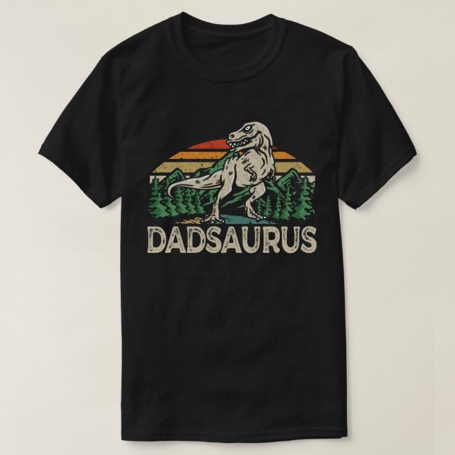 Dadsaurus Dinosaur Pappa Pappa Saurus Fars dag T Shirt (Design framsida)