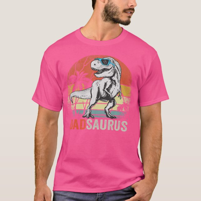 Dadsaurus Dinosaur Pappa Saurus t Rex Pappa Pappa Shirt (Framsida)