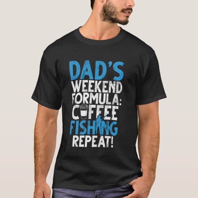 Dadu2019s Helgformel Kaffe Fiske Upprepa! F T Shirt (Framsida)