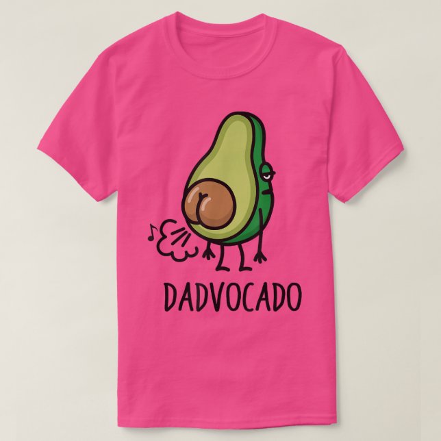 Dadvocado FunnyFarting Avocado Pappa Fars dag T Shirt (Design framsida)