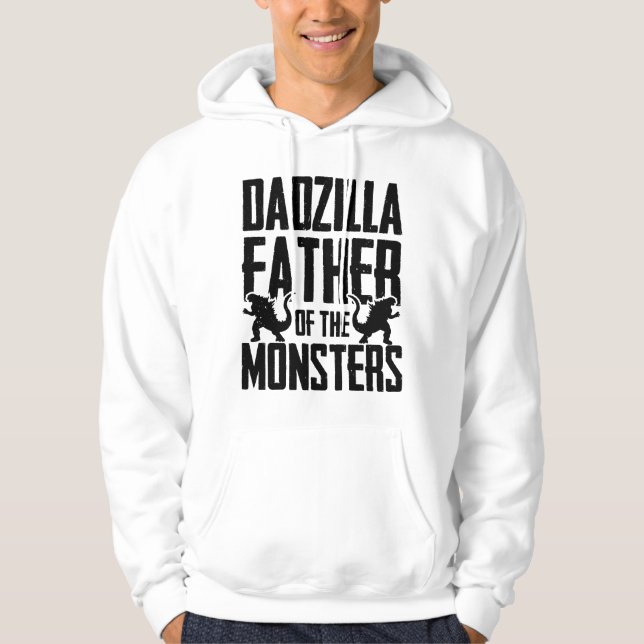 Dadzilla - Far i Monsters - ädla citat Hoodie (Framsida)