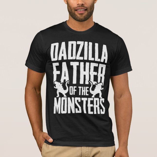 Dadzilla Far i Monsters Funny T Shirt (Framsida)