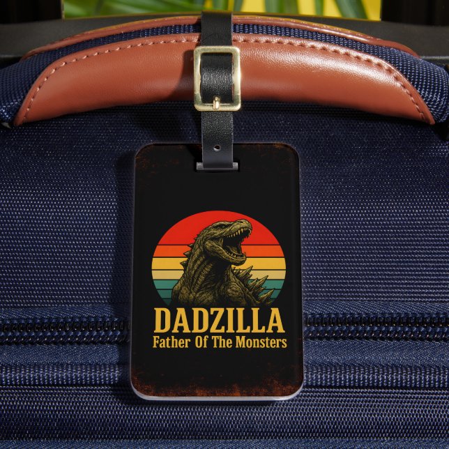 Dadzilla Far vid Monsters Fars dag Bagagebricka (Framsida Insitu 2)