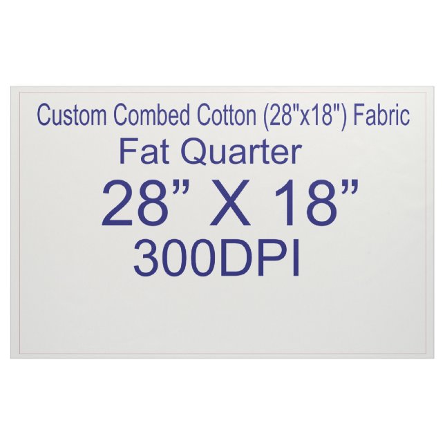 DAE kammad tygtjock för bomull (28" x18") Tyg (Fat Quarter)