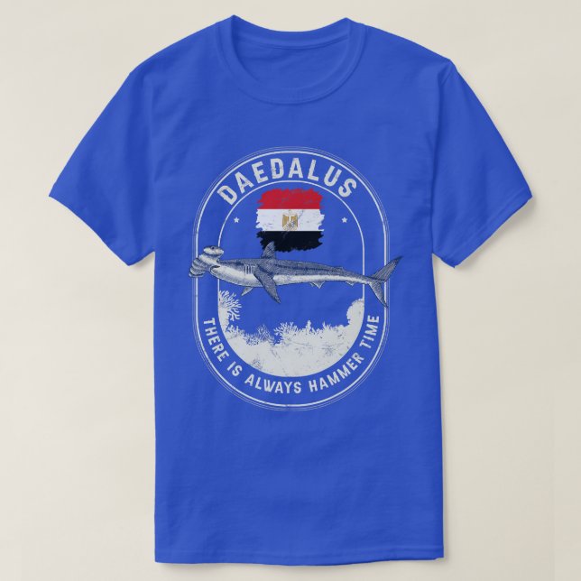 Daedalus Always Hammer Time Liveaboard Hammerhead  T Shirt (Design framsida)