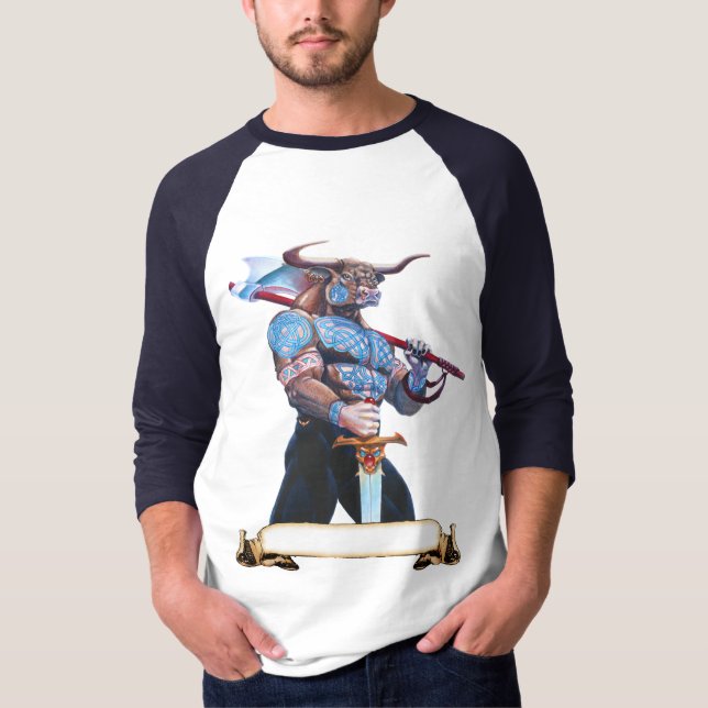Daedalus Minotaur av Crete Tee Shirt (Framsida)