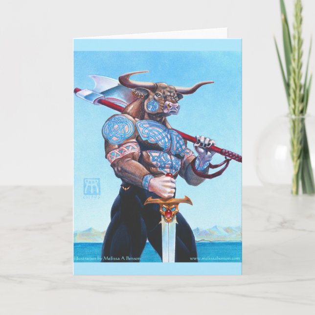 Daedalus Minotaur of Crete Kort (Framsida)