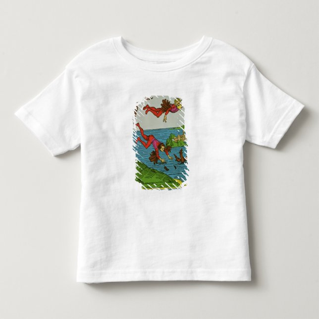 Daedalus och Icarus, 15th århundrade T-shirt (Framsida)