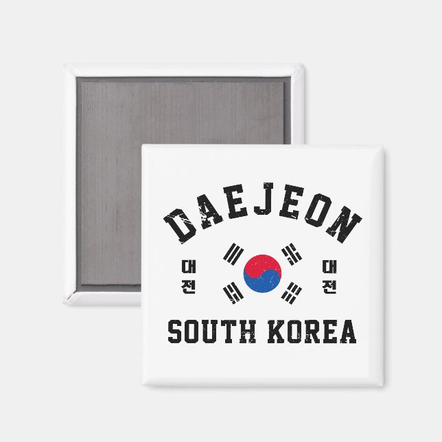 Daejeon Sydkorea Magnet (Front/Back)