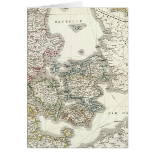 Daenemark, Island, Danmark, Island Hälsningskort