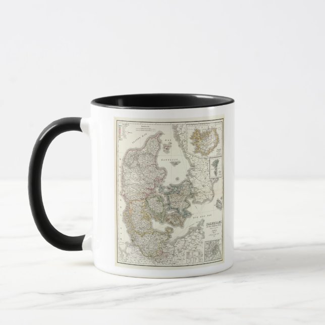 Daenemark, Island, Danmark, Island Mugg (Vänster)
