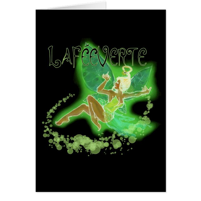 Daety Absinthe La Fee Verte II Hälsningskort (Framsidan)