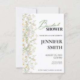 Daety Blommigt Inbjudningskort för möhippan - Lämn