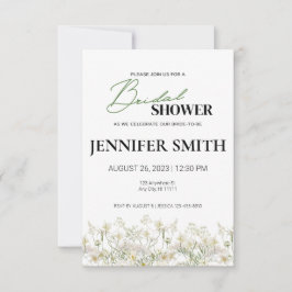 Daety Blommigt Inbjudningskort för möhippan - Low 