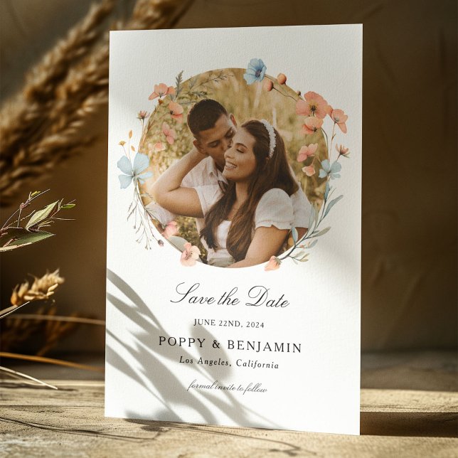 Daety Blommigt WildblommBröllop Spara Datumet (Skapare uppladdad)