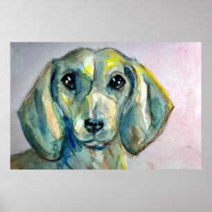 Daety Dachshund Poster